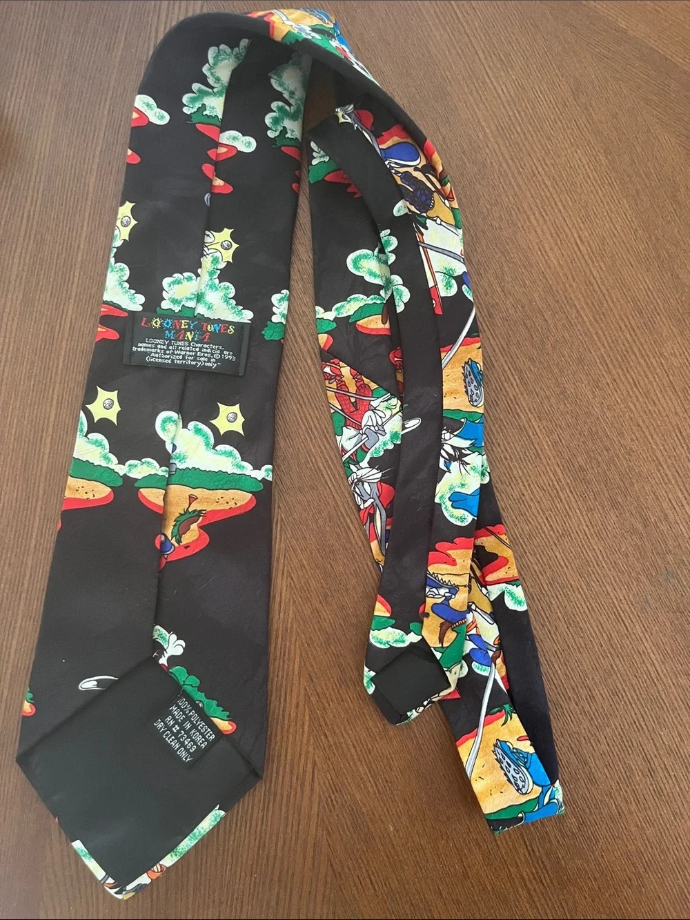 Vintage Looney Tunes Golf Mania Novelty Tie 1993
